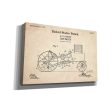 HayBaler Blueprint Patent Parchment,  Canvas Wall Art Online now