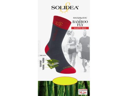 Solidea Socks For You Bamboo Fly Happy Red Giallo Fluo L Online now