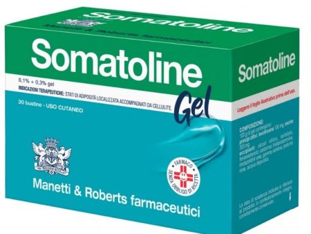 Somatoline 0,1% + 0,3% Gel 30 Buste 10g Online now