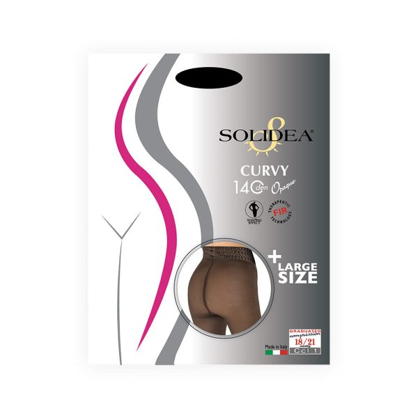 Solidea Collant Curvy 140 Opaque Nero Taglia 3ml-xl For Sale