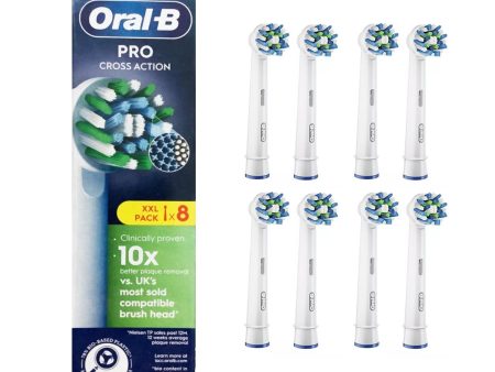 Oralb Pro Testine Di Ricambio Cross Action 8 Pezzi on Sale