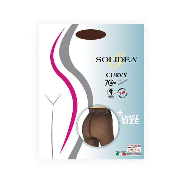 Solidea Collant Curvy 70 Opaque Moka Taglia 3ml-xl Fashion