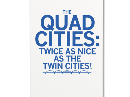 Quad Cities: Twice As Nice Bridge Notebook Discount