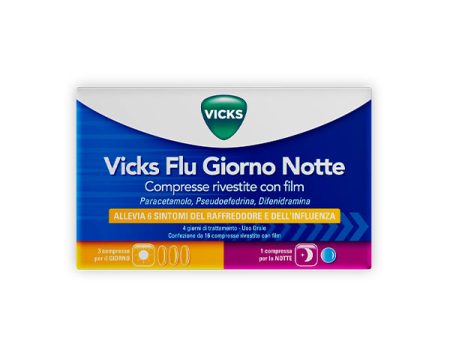 Vicks Flu Giorno Notte 12+4 Compresse For Cheap