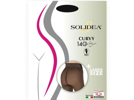 Solidea Collant Curvy 140 Sheer Nero Taglia 3ml-xl For Discount