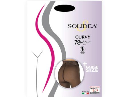 Solidea Collant Curvy Sheer 70 Denari Nero 2m-xl Hot on Sale