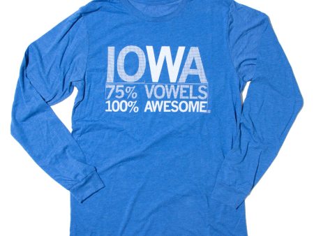 Iowa Vowels Long Sleeve Online now