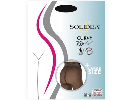 Solidea Collant Curvy 70 Opaque Nero Taglia 2m-xl For Discount