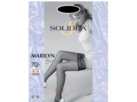 Solidea Calze Autoreggenti Marilyn Sheer 70 Denari Nero 4l Discount