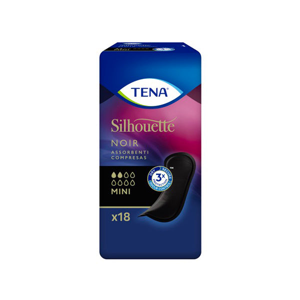 Tena Silhouette Noir Assorbenti Mini 18 Pezzi Supply