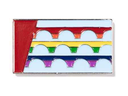 DSM Pride Flag Enamel Pin For Discount