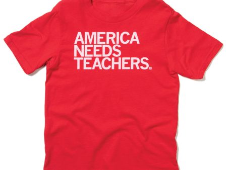 America Needs Teachers Kids Red Discount