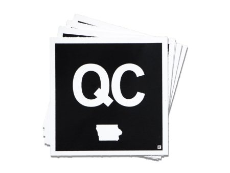 QC Iowa Logo Mini Sticker Sale