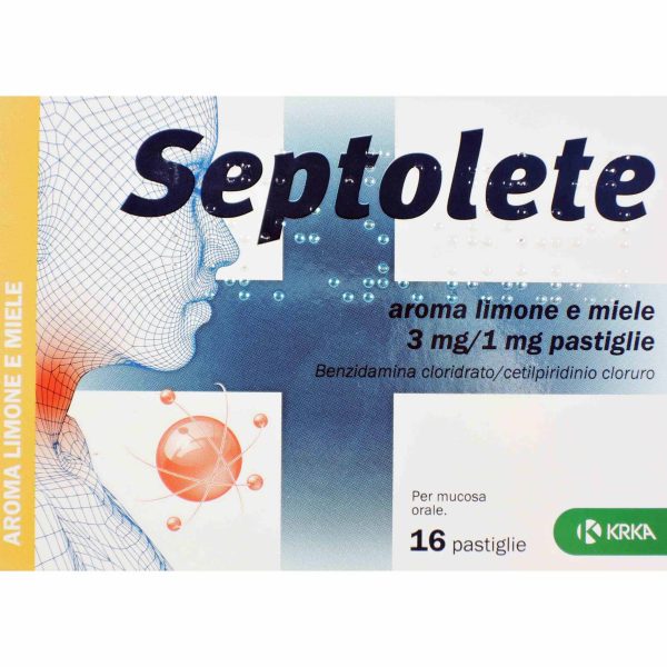 Septolete 16past Disinfettante Antiinfiammatorio Miele Limon For Discount