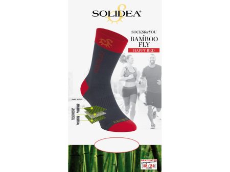 Solidea Socks For You Bamboo Fly Happy Red Bianco Taglia L For Sale