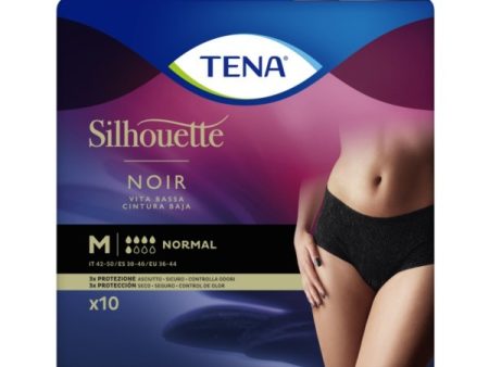 Tena Silhouette Noir M Normal 10 Pezzi Discount