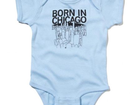 Born In Chicago Onesie Online Hot Sale