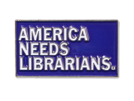 America Needs Librarians Enamel Pin For Cheap