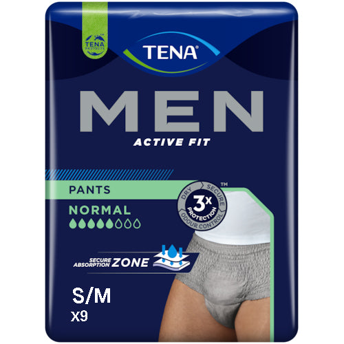 Tena Men Active Fit Pants Normal S m 9 Pezzi Hot on Sale