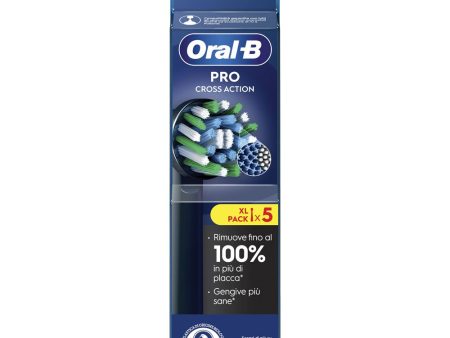 Oral-b Pro Testine Cross Action Nere 5 Pezzi on Sale