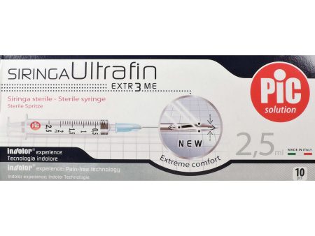 Siringa Pic Ultrafine 2,5ml 10 Pezzi Online now