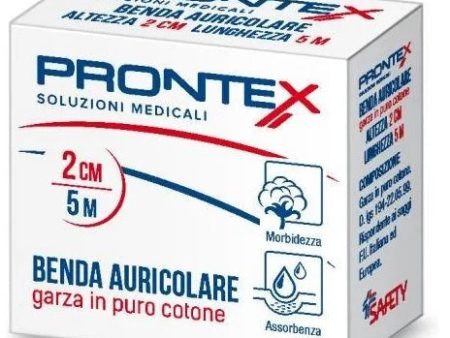 Prontex Benda Auricolare In Puro Cotone 2cm x 5m Online