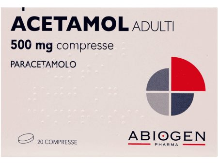 Acetamol Adulti 20 Compresse 500mg For Sale